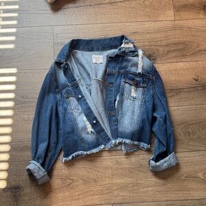 Distressed Blue Denim Jacket